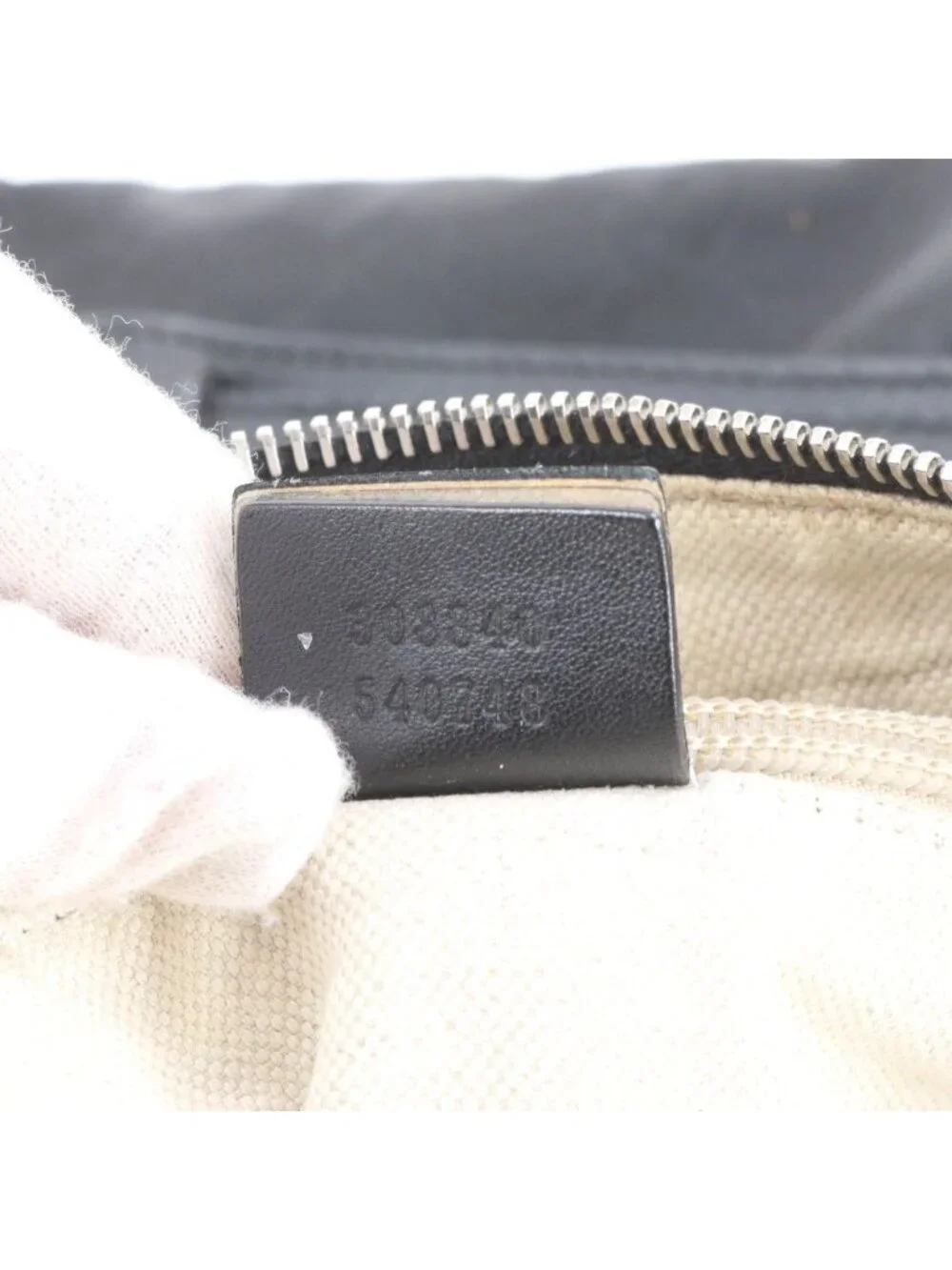Gucci Leather Shoulder Bag Crossbody Messenger Business Tote Black